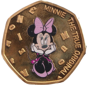 2021 50P SHAPED COIN MICKEY MOUSE
