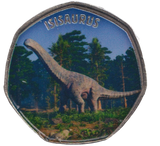 2019 50P SHAPED COIN LAND OF HOPE AND GLORY