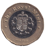 2015 ONE POUND TRIAL COIN