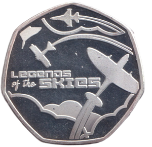 2021 50P SHAPED TOKEN LEGENDS OF THE SKY