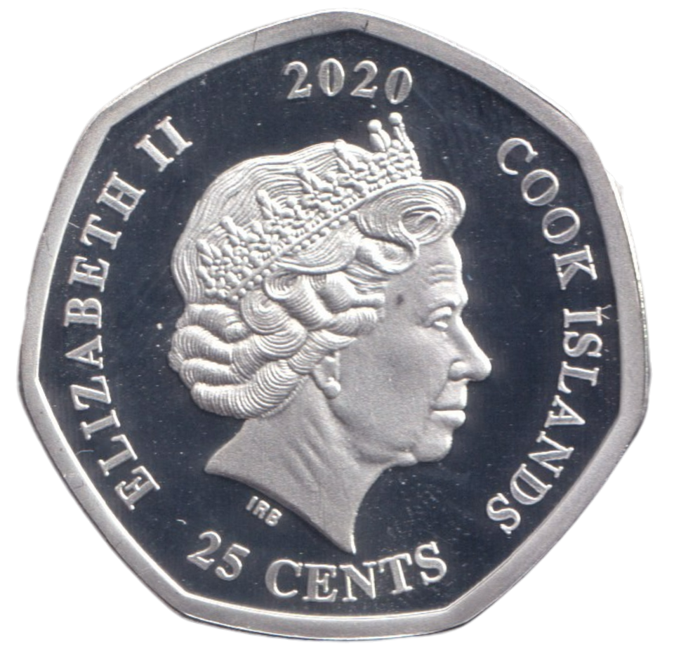 2020 25 CENTS DISNEY COOK ISLANDS