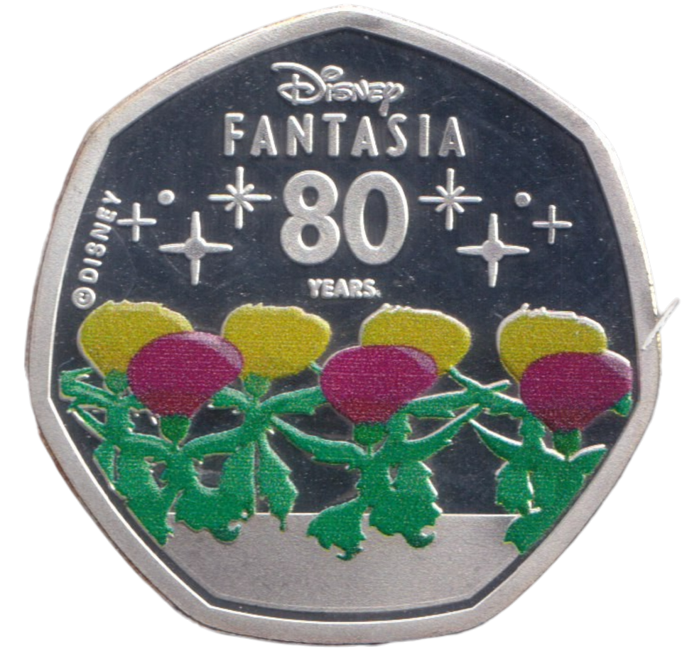 2020 25 CENTS DISNEY COOK ISLANDS