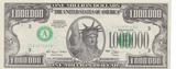 1996 FANTASY 1,000,000 DOLLAR BANKNOTE REF-1738