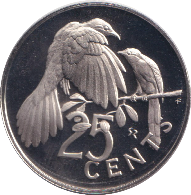 1973 PROOF 25 CENTS VIRGIN ISLANDS