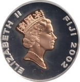 2002 SILVER PROOF 10 DOLLAR FIJI