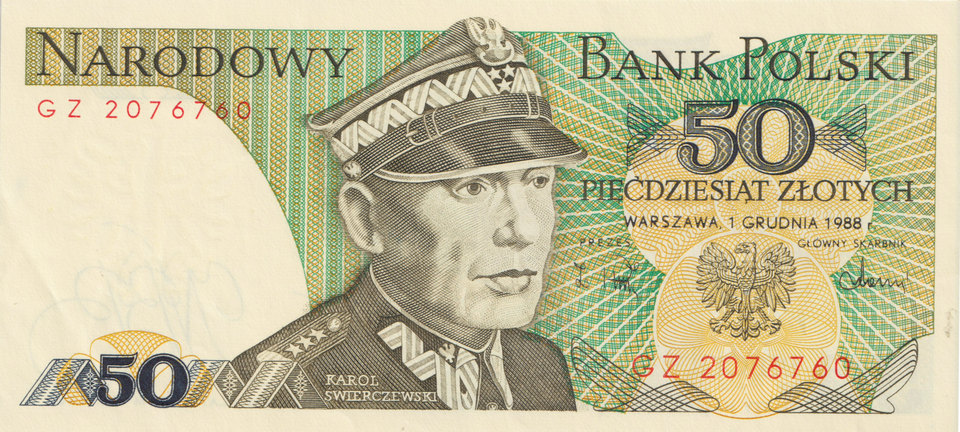1988 POLAND 50 ZLOTYCH BANKNOTE REF-1666