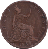 1885 HALFPENNY ( FINE )
