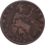 1875 HALFPENNY ( NF )