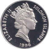 1996 SILVER PROOF FIVE DOLLARS SOLOMON ISLANDS