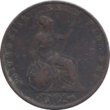 1854 HALFPENNY ( FINE )