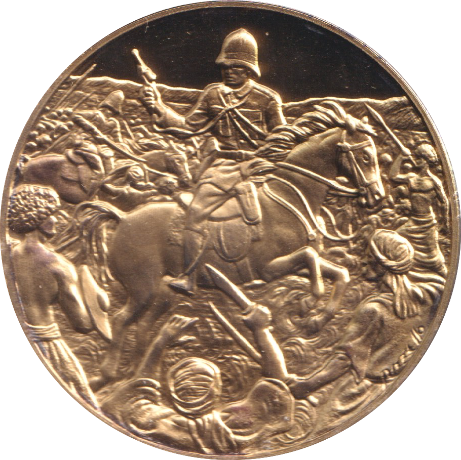 1974 SILVER GOLD PLATED WINSTON CHURCHILL LANCERS MEDALLION
