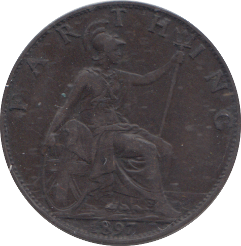 1897 FARTHING ( VF )