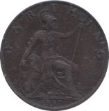 1897 FARTHING ( VF )