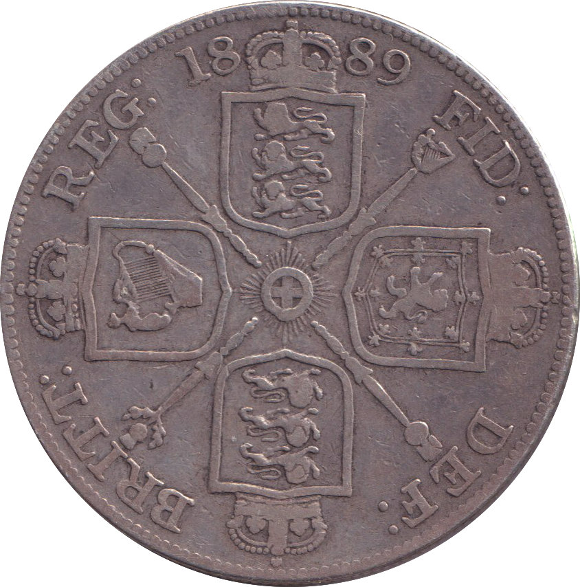 1889 DOUBLE FLORIN ( GF )