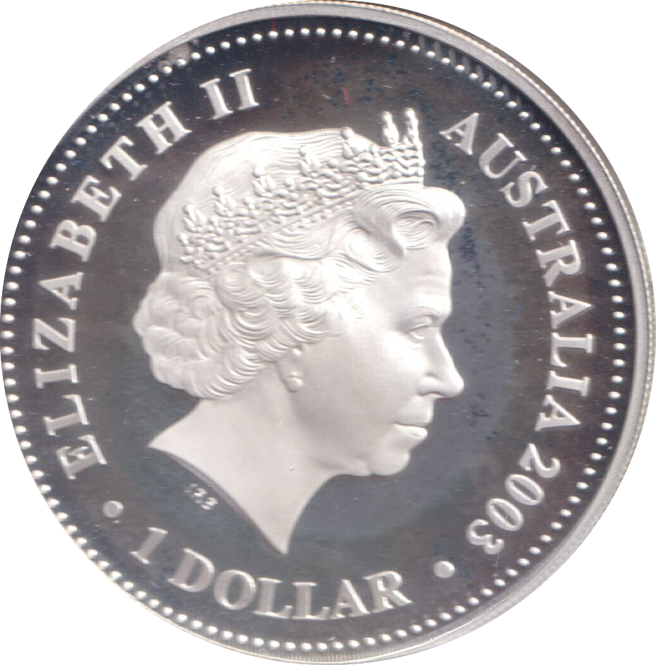 2003 SILVER PROOF ONE DOLLAR AUSTRALIA