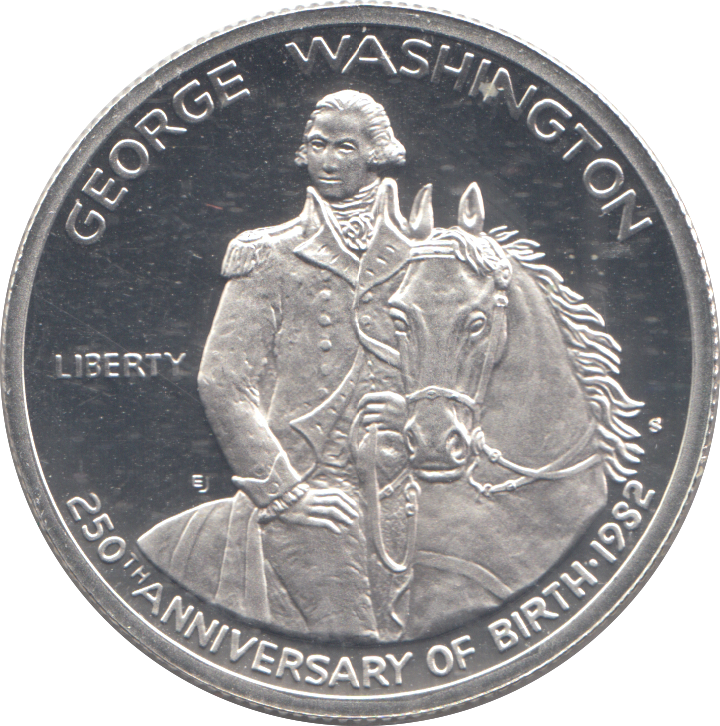 1982 USA SILVER PROOF HALF DOLLAR 250TH ANNIVERSARY OF GEORGE WASHINGOTN