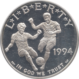 1994 USA SILVER PROOF WORLD CUP LIBERTY DOLLAR