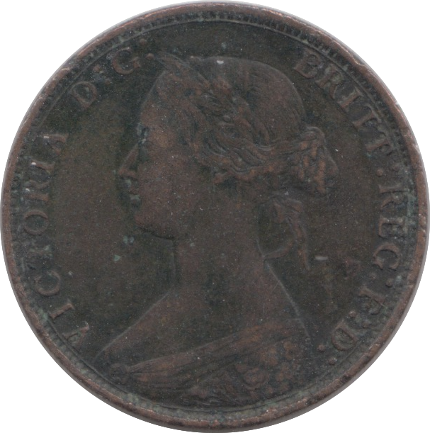 1868 HALFPENNY ( GF )