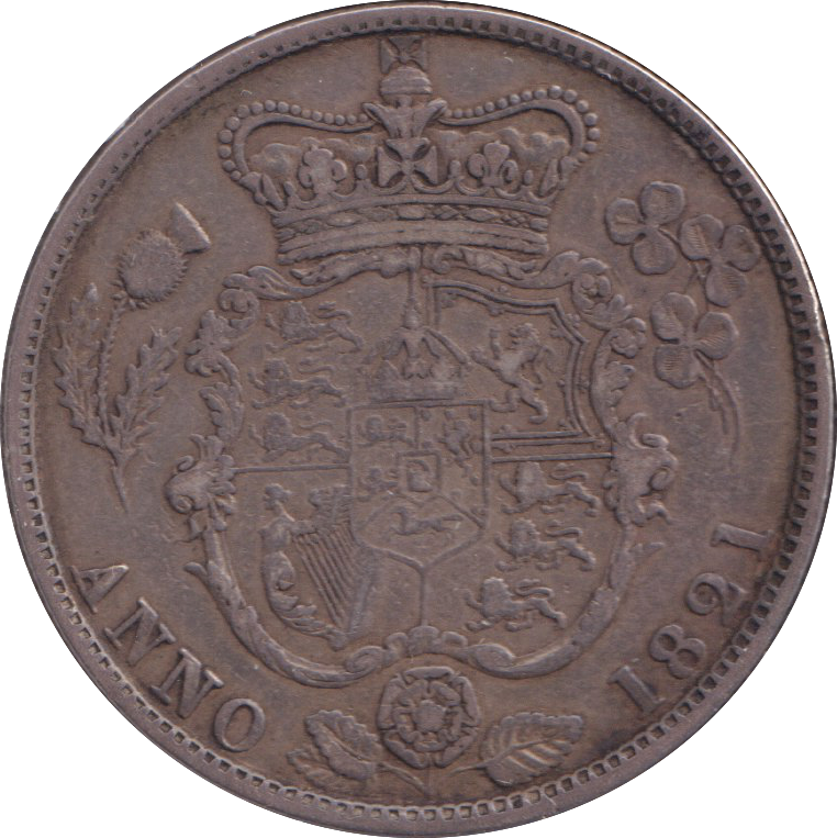 1821 HALFCROWN ( GVF )