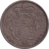 1821 HALFCROWN ( GVF )