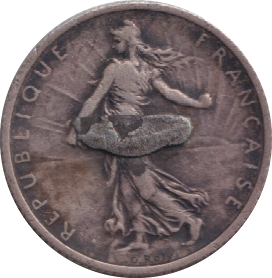 1918 SILVER FRANC FRANCE