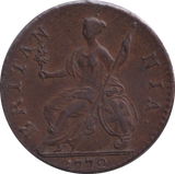 1772 HALFPENNY ( AUNC )