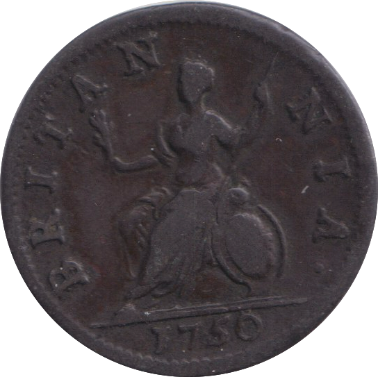 1750 FARTHING ( FINE )