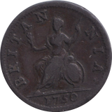 1750 FARTHING ( FINE )
