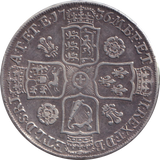 1736 HALFCROWN ( VF )