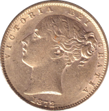 1872 GOLD SOVEREIGN ( EF )