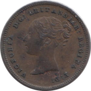 1843 HALF FARTHING ( AUNC )