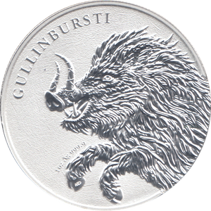 2025 1 OZ FINE SILVER GULLINBURSTI 5 MARKS GERMANY