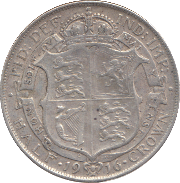1916 HALFCROWN ( GF )
