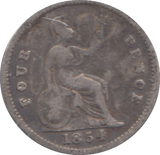 1854 FOURPENCE ( FINE )