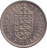 1957 ENGLISH SHILLING ( UNC )