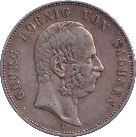 1903 SILVER 5 MARK GERMANY KINGDOM OF SAXONY