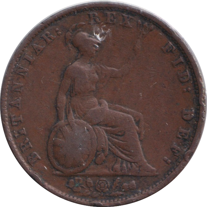 1837 HALFPENNY ( FINE )