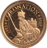 2023 GOLD PROOF FIVE POUND TRISTAN DA CUHNA