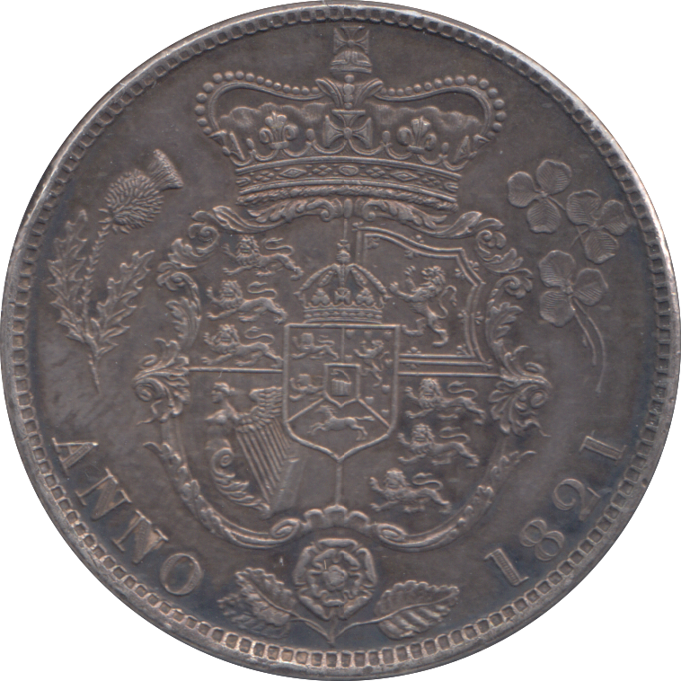 1821 HALFCROWN ( AUNC )