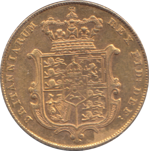 1827 GOLD SOVEREIGN ( EF )