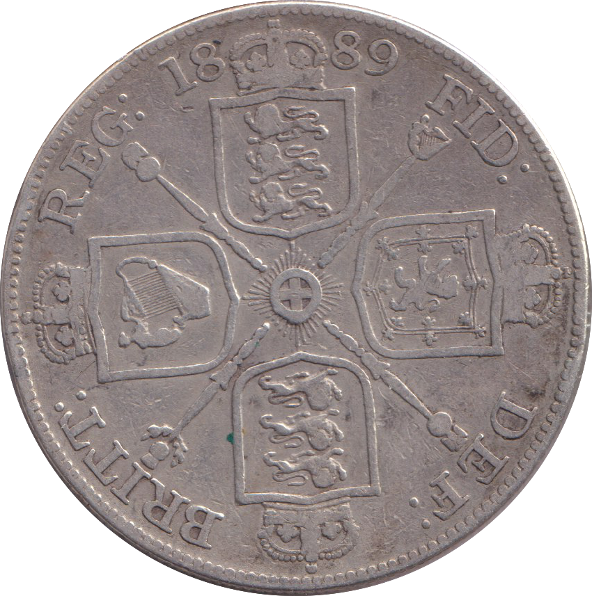 1889 DOUBLE FLORIN ( FINE )