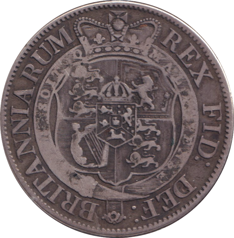 1820 HALFCROWN ( VF )