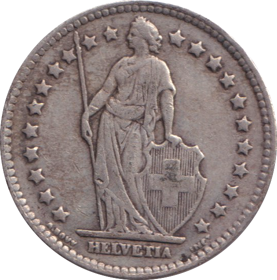 1940 SILVER ONE FRANC SWITZERLAND