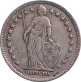 1940 SILVER ONE FRANC SWITZERLAND