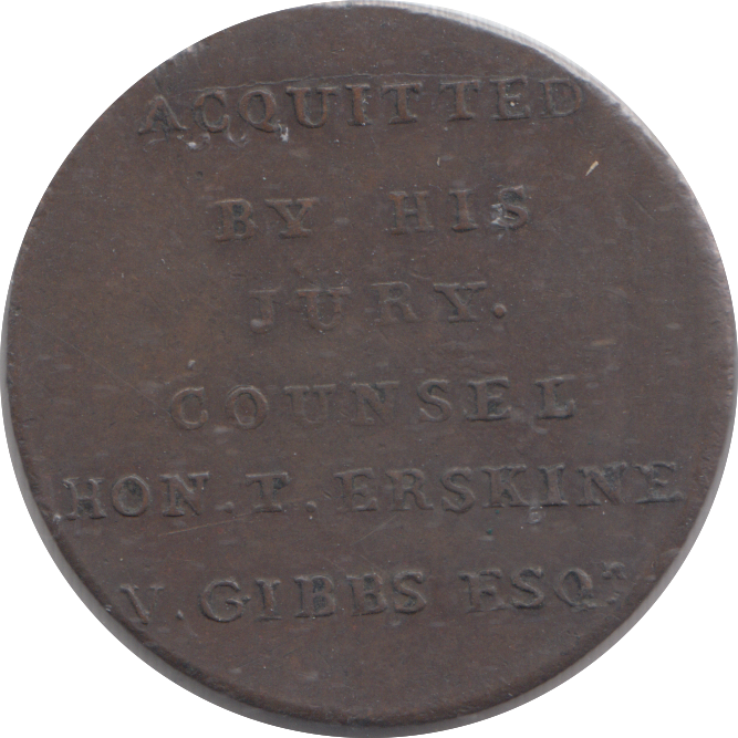 1794 MIDDLESEX HALFPENNY TOKEN