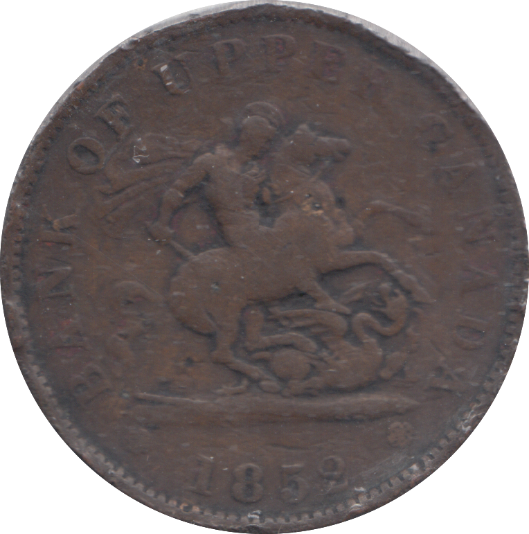 1852 CANADA PENNY BANK TOKEN
