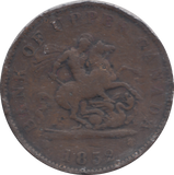 1852 CANADA PENNY BANK TOKEN