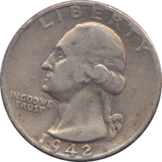 1942 SILVER USA QUARTER