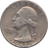 1942 SILVER USA QUARTER