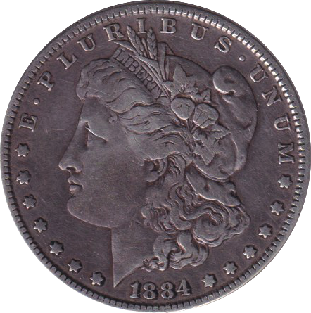1884 SILVER MORGAN DOLLAR USA